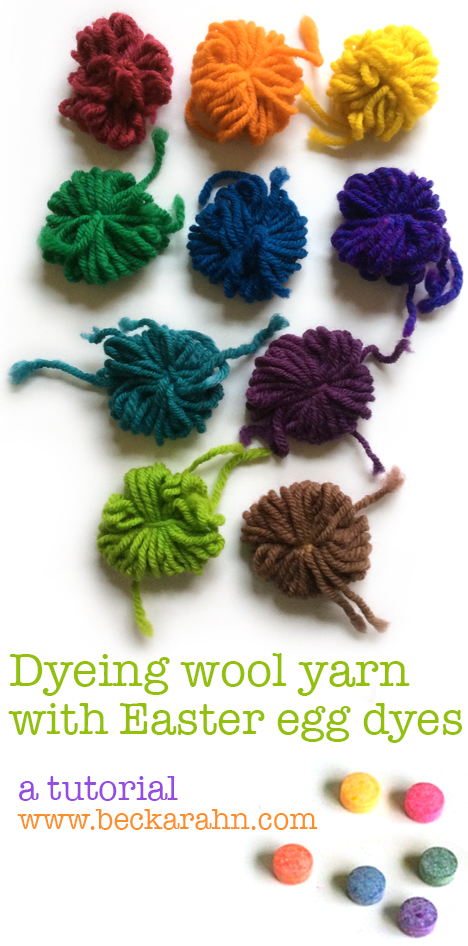 Dyeing Yarn & Roving with Food Coloring – Becka Rahn, artist