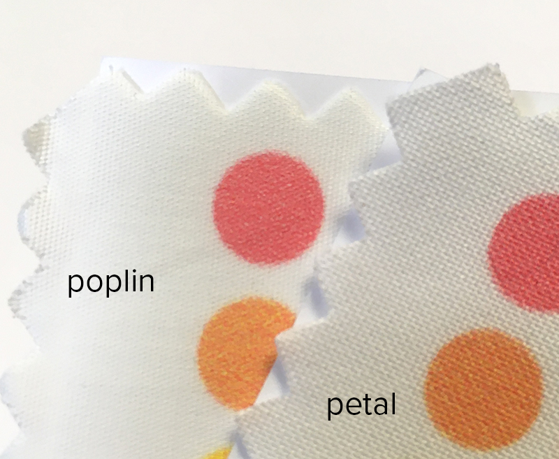 Friday Fabric Review: Spoonflower Organic Cotton Sateen and Cotton Poplin –  Becka Rahn, artist