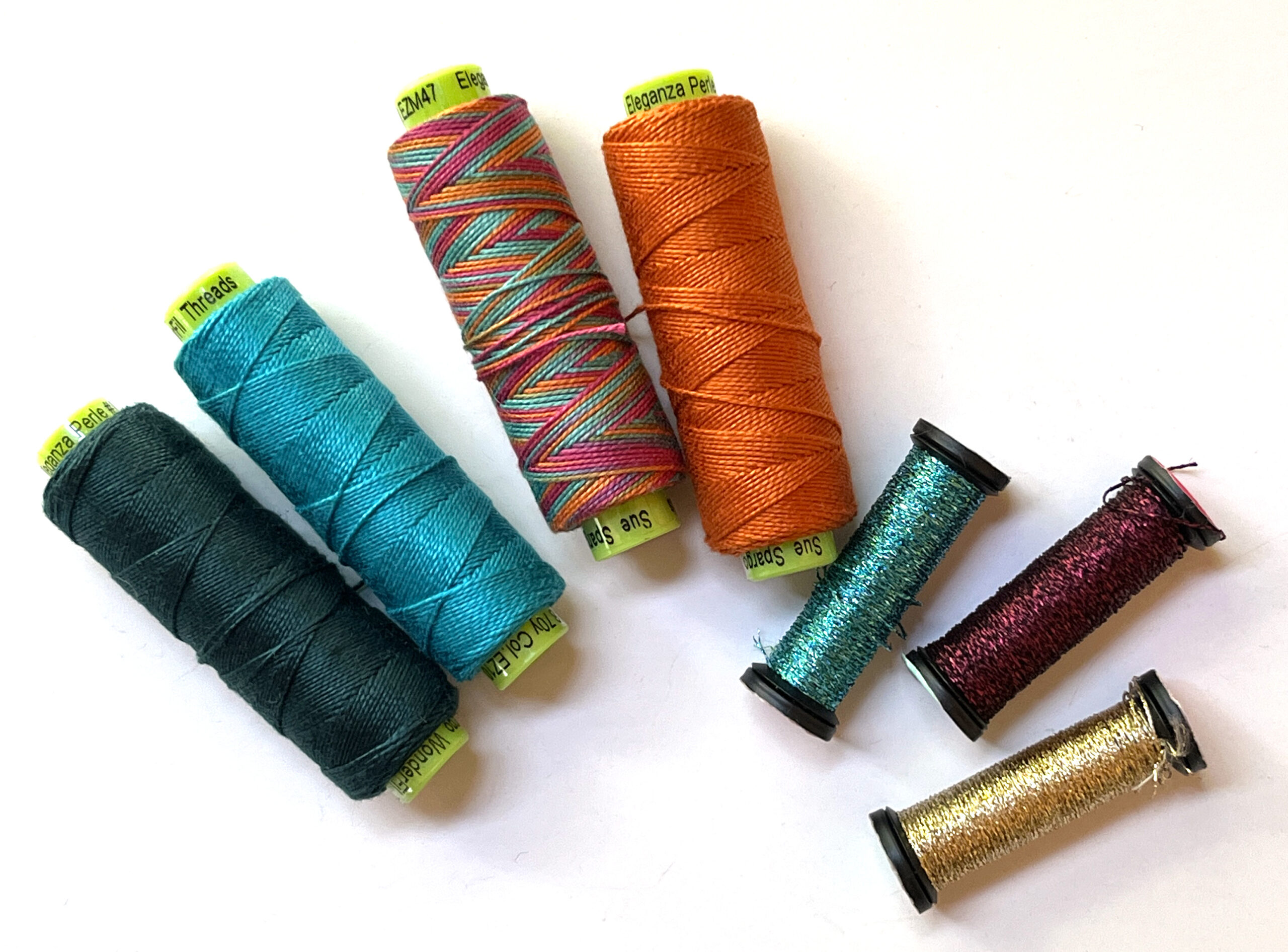My Favorite Hand-Embroidery Threads: Eleganza Perle Cotton & Kreinik Very  Fine Braid – Becka Rahn, artist